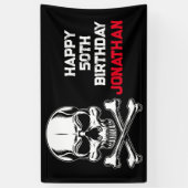 Banderoles Bateaux Pirates Anniversaire (Vertical)