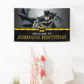 Banderoles Batman | Chalkboard Accueil d'anniversaire heureux (En situation)