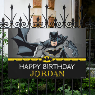 Banderoles Batman Chalkboard Joyeux anniversaire