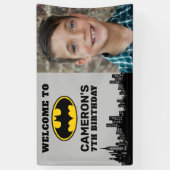 Banderoles Batman - Gotham City | Anniversaire Ajouter nom et (Vertical)