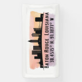 Banderoles Baton Rouge LA City Skyline (Verticale)