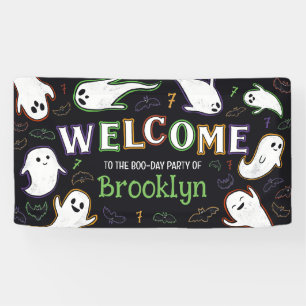Banderoles Bats & Fantômes Spooktacular Boo Day Party Welcome