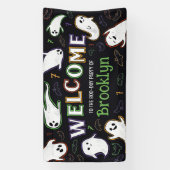 Banderoles Bats & Fantômes Spooktacular Boo Day Party Welcome (Verticale)