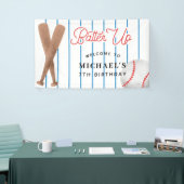 Banderoles Batte Up Red Blue Baseball fête d'anniversaire (Salon professionnel)