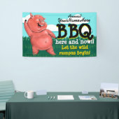 Banderoles BBQ.Barbecue.Pig Roast.Grill.Cookout.Customizable (Salon professionnel)