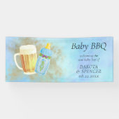 Banderoles BBQ bébé et bière | Thème de la douche extérieure  (Horizontal)