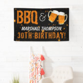 Banderoles BBQ et Bière, Son Anniversaire (En situation)