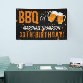 Banderoles BBQ et Bière, Son Anniversaire (Salon professionnel)