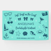 Banderoles Beach Bachelorette Party Coastal Doodal Art (Horizontal)