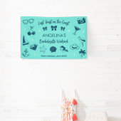 Banderoles Beach Bachelorette Party Coastal Doodal Art (Insitu)