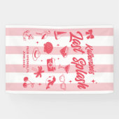 Banderoles Beach Bachelorette Party Le Dernier Splash Custom (Horizontal)