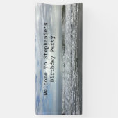 Banderoles Beach Ocean Water Sky Photo Cool fête d'anniversai (Vertical)