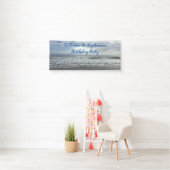 Banderoles Beach Ocean Water Sky Photo Coupe d'anniversaire (En situation)