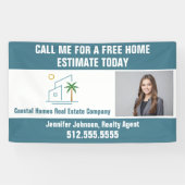 Banderoles Beach Real Estate Company Marketing Côte Bleue (Horizontal)