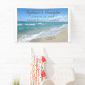 Banderoles Beach Wedding Hearts (En situation)