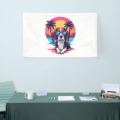 Banderoles Beagle Sunset Arrière - plan Chemise, maman Beagle (Salon professionnel)