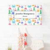 Banderoles Beakers et flacons Fun Science Motif Business (En situation)