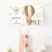 Banderoles Bear Balloons garçon fille 1er anniversaire (En situation)