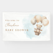 Banderoles Bearly Wait Neutral Baby Shower (Horizontal)