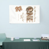 Banderoles Beary Premier anniversaire Petit ours Photo (Salon professionnel)