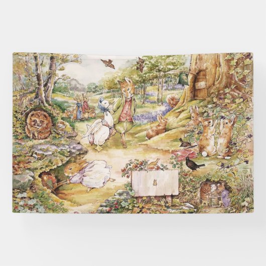 Banderoles Béatrix classique Potter Peter le Rabbit Party (Horizontal)