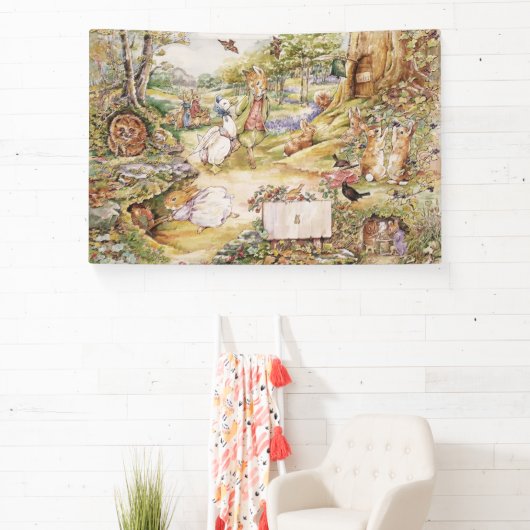 Banderoles Béatrix classique Potter Peter le Rabbit Party (Insitu)