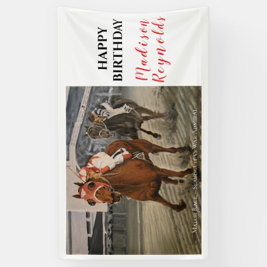 Banderoles Beau cheval ravit les propriétaires en course clas (Vertical)