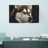 Banderoles Beau Oreiller Husky Lrow (Salon professionnel)