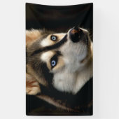 Banderoles Beau Oreiller Husky Lrow (Vertical)