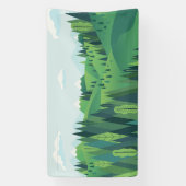 Banderoles Beau paysage de collines (Verticale)