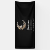 Banderoles Beau visage dans la Lune Anniversaire (Vertical)