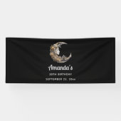 Banderoles Beau visage dans la Lune Anniversaire (Horizontal)