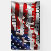 Banderoles Beautiful Patriotic God Bless America House Flag (Vertical)