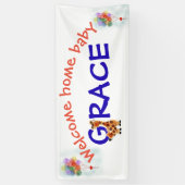 Banderoles Bébé à la maison bienvenu (Vertical)