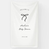 Banderoles bébé à venir coquette dessiné à la main (Vertical)