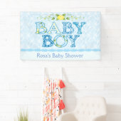 Banderoles Bébé, baby shower chic de pays (En situation)