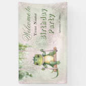 Banderoles Bébé Crocodile Accueil d'anniversaire (Vertical)