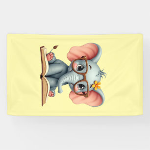 Banderoles Bébé éléphant sage