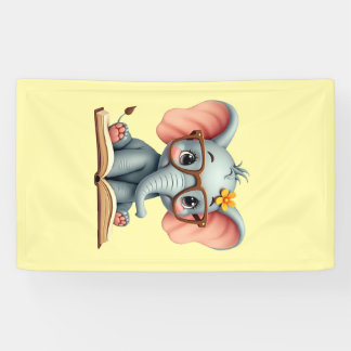Banderoles Bébé éléphant sage