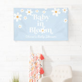 Banderoles Bébé en fleur ! Baby shower de bouho Retro Daisy (En situation)