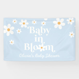 Banderoles Bébé en fleurs ! Baby shower bohème rétro aux marg