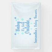 Banderoles Bébé Il fait froid dehors (Verticale)