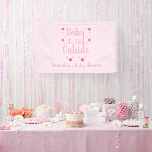 Banderoles Bébé Il fait froid dehors (Fête)