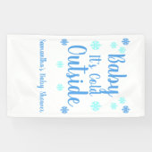 Banderoles Bébé Il fait froid dehors (Horizontal)