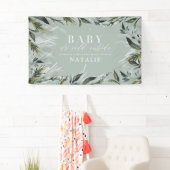 Banderoles Bébé son froid en dehors du baby shower (En situation)