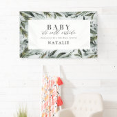 Banderoles Bébé son froid en dehors du baby shower (En situation)