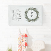 Banderoles Bébé son froid en dehors du baby shower (En situation)