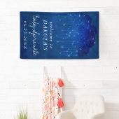 Banderoles Bébé Sprinkle Classic Blue | Accueil douche foncée (En situation)