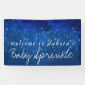 Banderoles Bébé Sprinkle Classic Blue | Moody Douche Welcome (Horizontal)