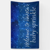 Banderoles Bébé Sprinkle Classic Blue | Moody Douche Welcome (Vertical)